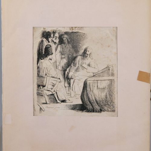 Null D'APRÈS REMBRANDT VAN RIJN (1606-1669) Scène de la vie de Jésus Christ Grav&hellip;