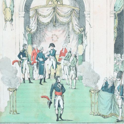 Null ÉCOLE du XIXe "Napoléon Ier Empereur des Français , Distribuant des Croix d&hellip;