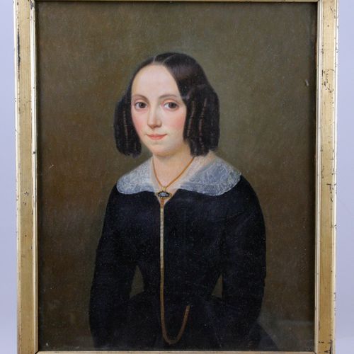 Null ÉCOLE FRANÇAISE DU MILIEU DU XIXe Portrait de Marie d’Astouet de Monbartier&hellip;