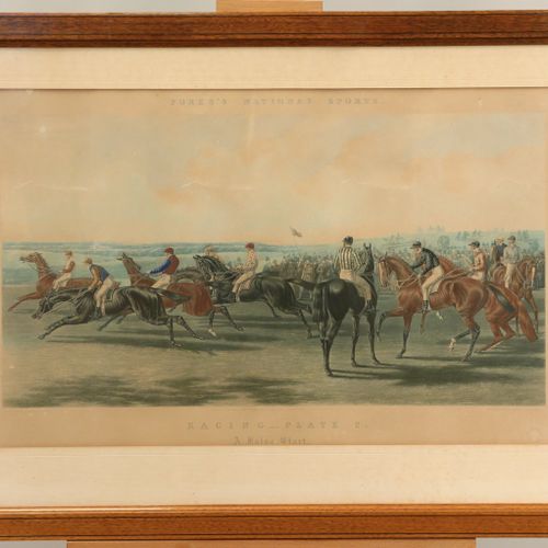 Null HARRIS & SUMMERS Racing plate two Gravure. Haut. 40,5, Larg. 67,5 cm. (Inso&hellip;