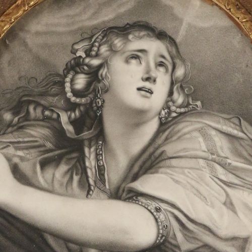 Null D'APRÈS JEAN AUGUSTE DOMINIQUE INGRES (1780-1867) Portrait de femme éplorée&hellip;