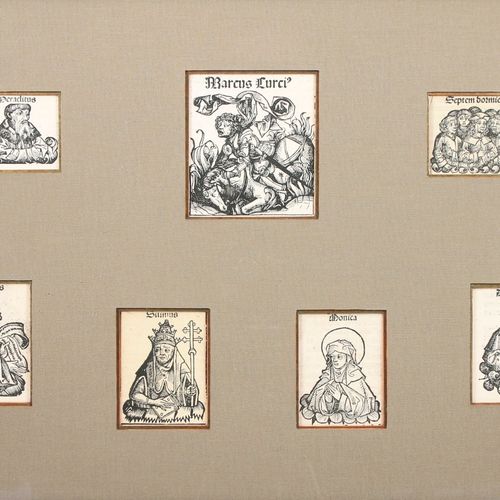 Null MICHEL WOLGEMUTH (1434–1519) Héraclite, Xénon, Demosthènes, Marcus Lurci Se&hellip;