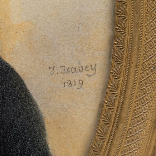 Null JEAN-BAPTISTE ISABEY (Nancy, 1767-Paris, 1855) Portrait de jeune homme, 181&hellip;
