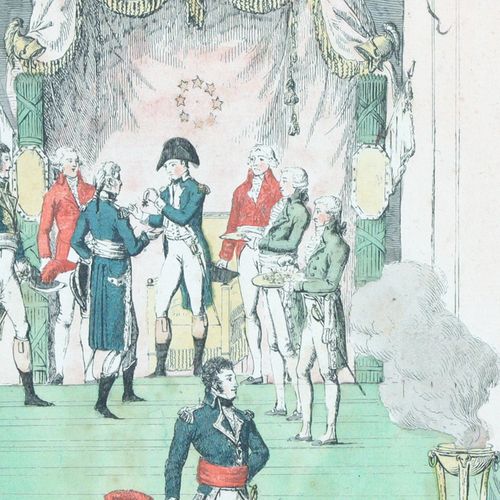 Null ÉCOLE du XIXe "Napoléon Ier Empereur des Français , Distribuant des Croix d&hellip;