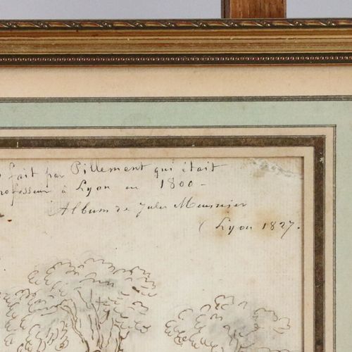 Null ÉCOLE DE JEAN-BAPTISTE PILLEMENT (Lyon, 1728-1808) Scène pastorale Crayon n&hellip;