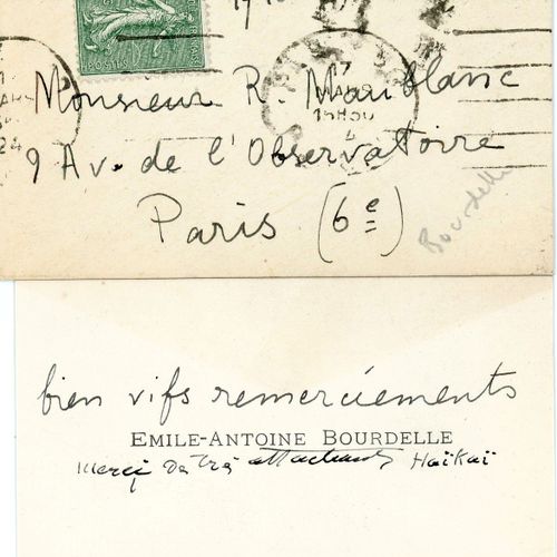 Null ANTOINE BOURDELLE (1861-1929), SCULPTEUR ET PEINTRE Lot de 13 pièces, dont &hellip;