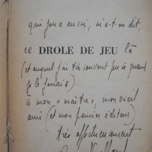 Null Littérature, Surréalisme] ROGER VAILLAND (1907-1965) Lot de 6 ouvrages : Dr&hellip;