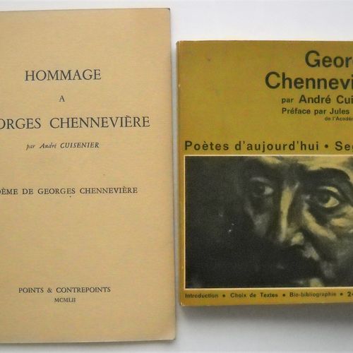 Null [Littérature, Poésie] GEORGES CHENNEVIERE (1884-1927) Lot de 13 ouvrages, é&hellip;