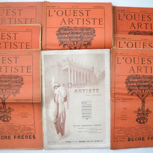 Null [Littérature, Poésie] LA GERBE, REVUE MENSUELLE NANTAISE, 1918-1921 Rare ré&hellip;