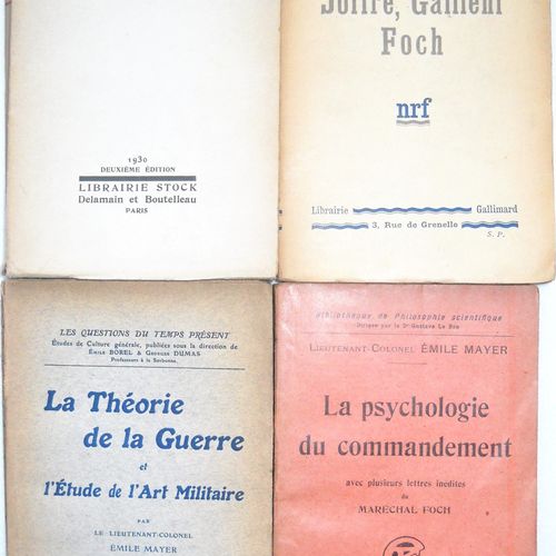 Null [Guerre 1914-1918] EMILE MAYER (1851-1938), COLONEL Lot de 9 publications :&hellip;