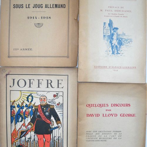 Null LITTERATURE, GUERRE 14-18, ALSACE-LORRAINE Lot de 26 publications : HANSI [&hellip;