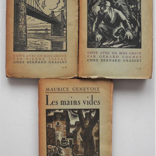 Null MAURICE GENEVOIX (1890-1980), ECRIVAIN ET POETE Réunion de 7 publications, &hellip;