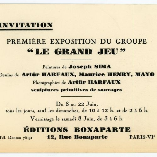 Null [Littérature, surréalisme] LE GRAND JEU, 1928-1930 Rare réunion des 3 numér&hellip;