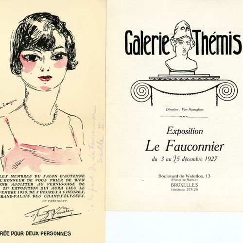 Null HENRI LE FAUCONNIER (1881-1946), PEINTRE CUBISTE ET EXPRESSIONNISTE Lot de &hellip;