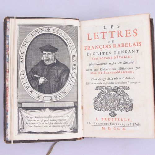 Null RABELAIS, François Les Lettres de François Rabelais escrites pendant son vo&hellip;