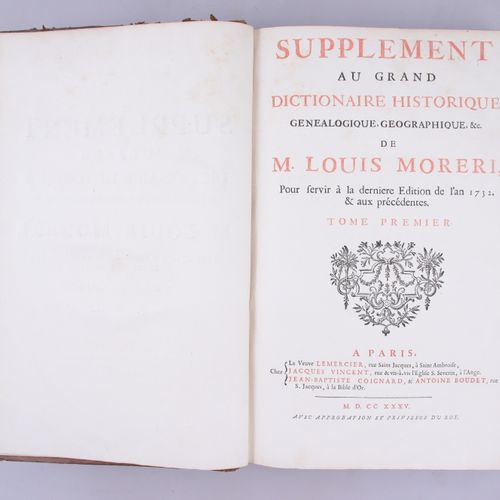 Null MORERI, Louis. Le grand dictionaire historique ou le mélange curieux de l'h&hellip;