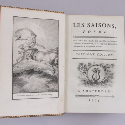Null SAINT AMAND Les Saisons. Poème. Septième édition. Amsterdam, 1775. Grand in&hellip;