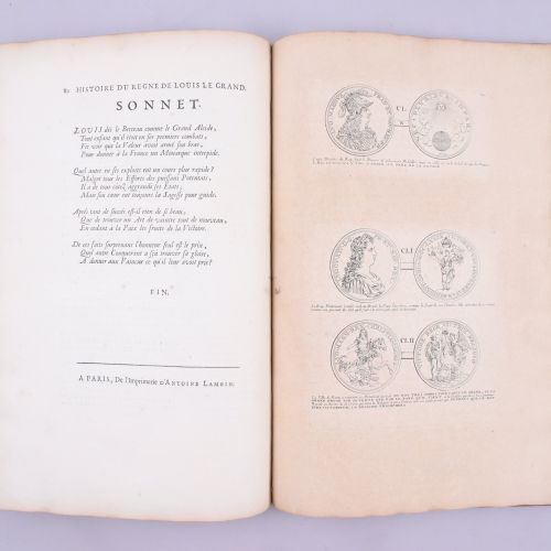 Null MENESTRIER, Claude François. Histoire du Roy Louis le Grand par les médaill&hellip;