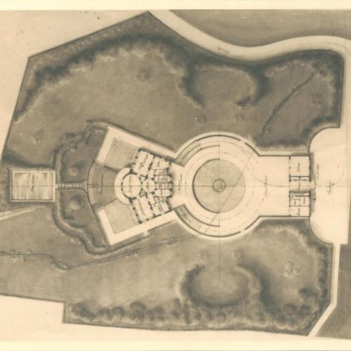 Armand-Albert RATEAU (Paris, 1882-1938) Le Hohwald, Alsace, 1935. Plan à l'aquar&hellip;