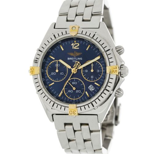 Null Breitling, Sextant, réf. B55047, montre-bracelet chronographe en acier bico&hellip;