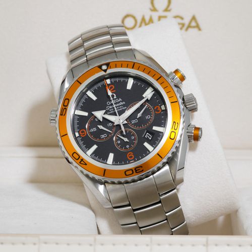 Null Omega, Seamaster, Planet Ocean, réf. 2918.50.82, montre-bracelet chronograp&hellip;