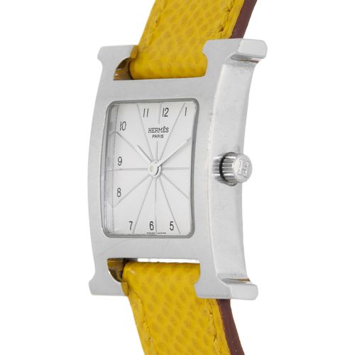 Null Hermès, H, réf. HH1.210, montre en acierMouvement: cal. ETA 901.001, quartz&hellip;