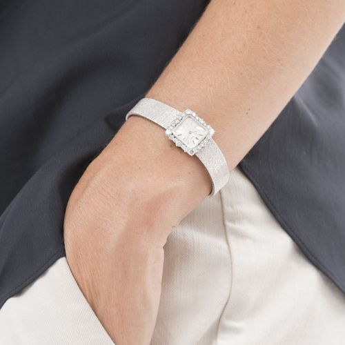 Null Vacheron Constantin, montre-bracelet en or gris 750 sertie de diamants, ann&hellip;