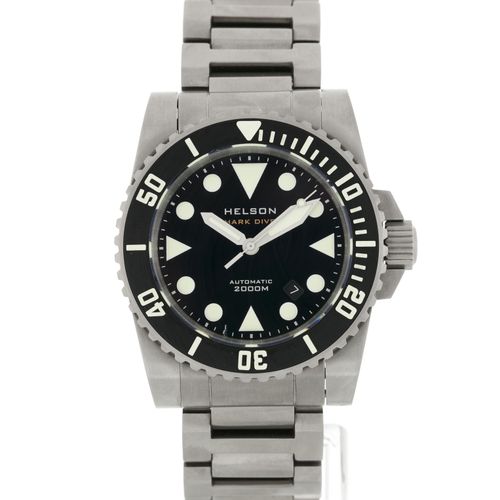 Null Helson, Shark Diver, montre-bracelet en titane avec indication de la date, &hellip;