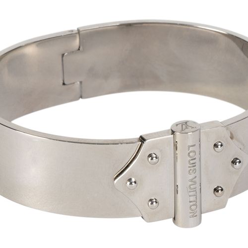 Null Louis Vuitton, bracelet Spirit Nano métal palladié, PM, diam. 6 cm