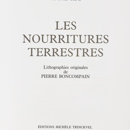 Null André Gide (1869-1951) - Pierre Boncompain, Les nourritures terrestres. Mic&hellip;