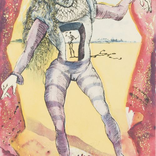 Null Salvador Dali (1904-1989), d'après, "Hamlet", 2 gravures en couleurs de la &hellip;