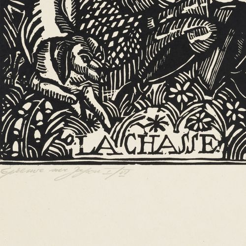 Null Raoul Dufy (1877-1953), 5 gravures sur bois- "L'Amour", 1915, gravure sur b&hellip;