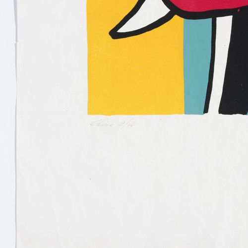 Null Fernand Léger (1881-1955), d'après, "Tournesol", lithographie, monogrammée &hellip;
