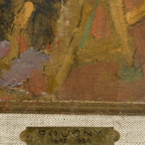 Null Jean Pougny (1892-1956), attr. À, Le peintre, huile sur carton, 18x26 cm Pr&hellip;