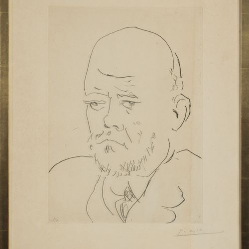 Null Pablo Picasso (1881-1973), "Portrait de Vollard III", 1937, eau-forte sur c&hellip;