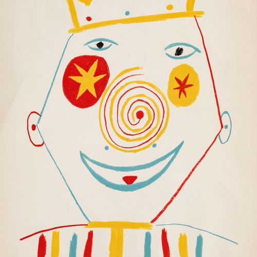Null Pablo Picasso (1881-1973), d'après, "Le Clown", 1962, lithographie, signée,&hellip;