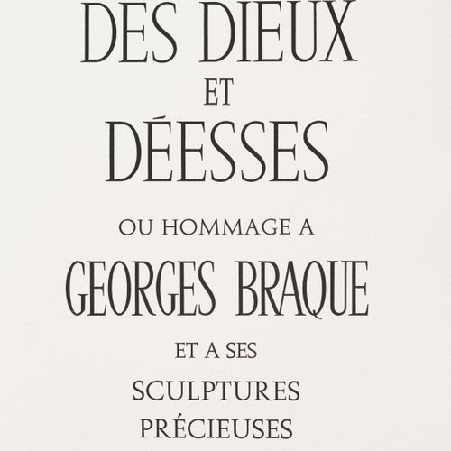 Null Georges Braque (1882-1963), Des Dieux et des déesses ou Hommage à Georges B&hellip;
