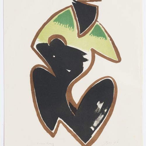Null Man Ray (1880-1976), d'après, Figues post-colombienne, lithographie couleur&hellip;