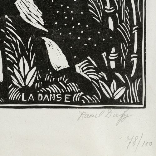 Null Raoul Dufy (1877-1953), 5 gravures sur bois- "L'Amour", 1915, gravure sur b&hellip;