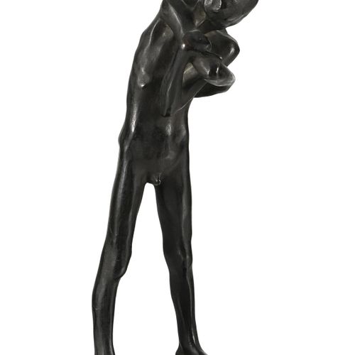 Null Georges Minne (1866-1941), Le petit blessé (1898), bronze patine brune, sig&hellip;