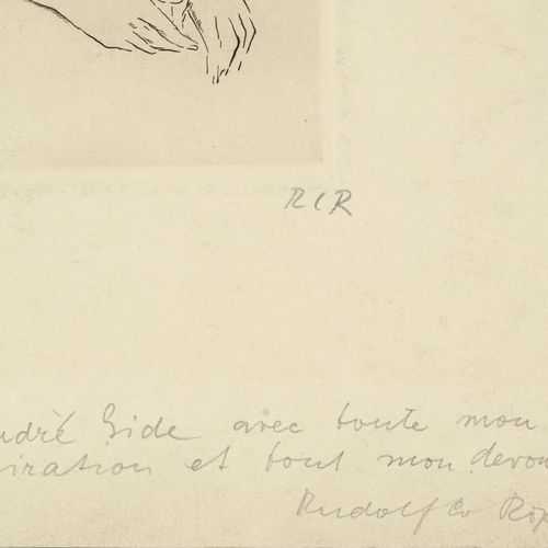 Null Rudolph Charles von Ripper (1905-1960), Portrait de René Crevel, lithograph&hellip;