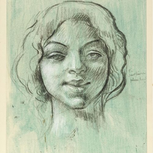 Null René Piot (1869-1934), Etudes de femmes, suite de dessins au fusain rehauss&hellip;