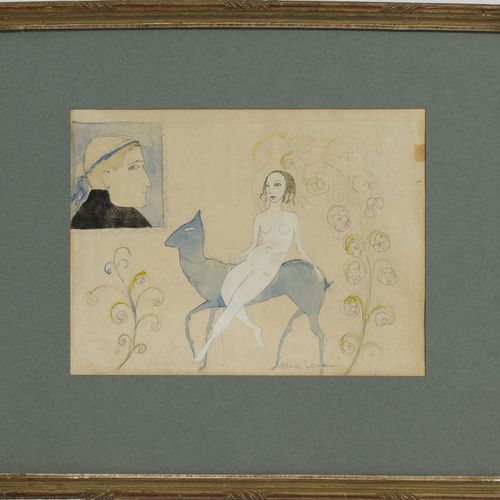 Null Marie Laurencin (1883-1956), Femme à la biche et portrait d'Apollinaire, cr&hellip;