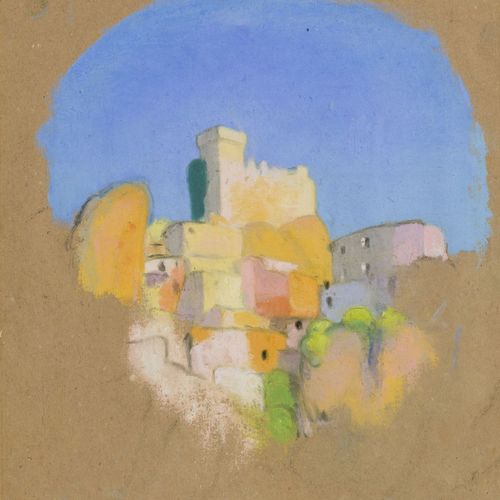 Null Simon-Albert Bussy (1870-1954), Roquebrune, 1925/30, pastel sur papier, 18x&hellip;