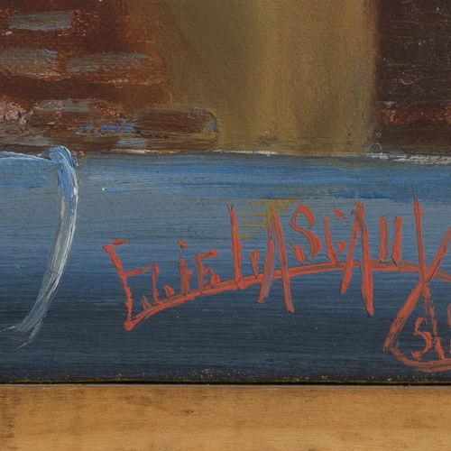Null Elie Lascaux (1888-1969), "La fenêtre d'en face", 1958, huile sur toile, si&hellip;