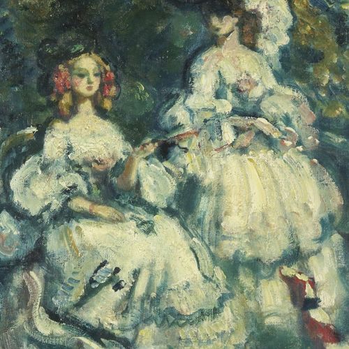 Null Charles François Prosper Guérin (1875-1939), Les deux femmes au chien ou La&hellip;