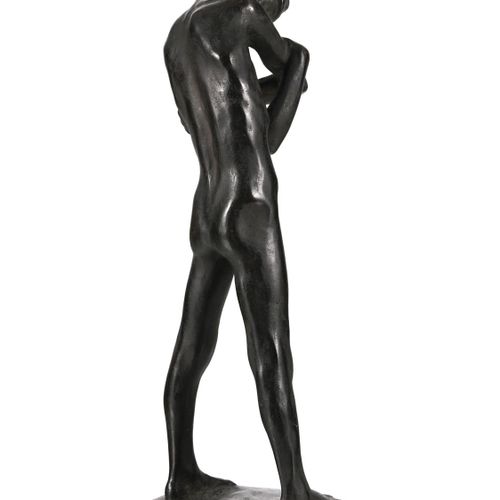 Null Georges Minne (1866-1941), Le petit blessé (1898), bronze patine brune, sig&hellip;