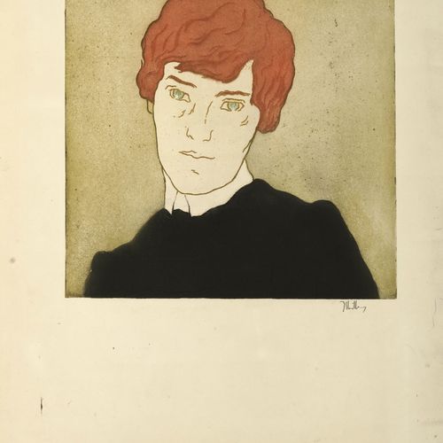 Null Alfredo Mueller (1869-1939), Portrait Suzanne Despres dans poil de carotte,&hellip;
