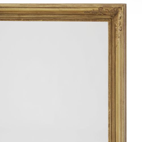 Null Miroir de style Louis-Philippe, XXe s., en bois et stuc doré, cadre à décor&hellip;