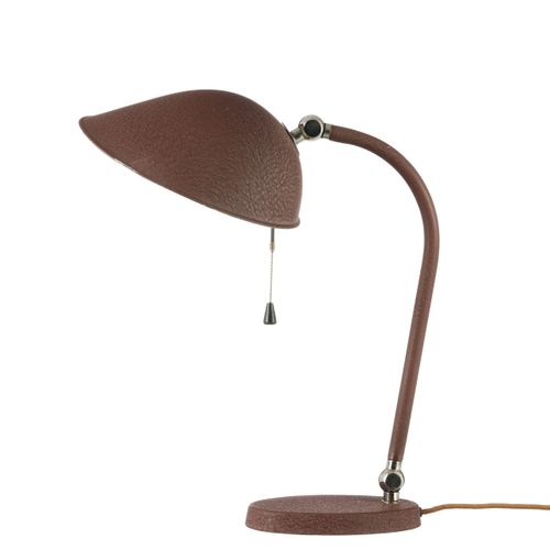 Null Lampe de bureau par Karl Trabert pour la maison Belmag, abat-jour, tige inc&hellip;